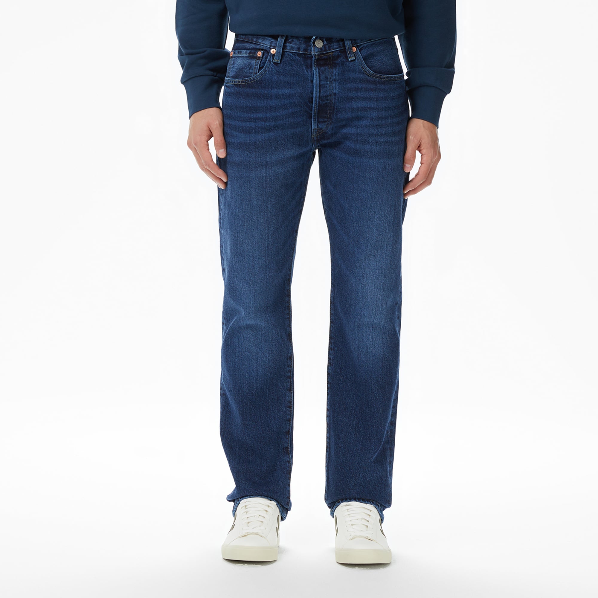 Levi's 501 Original Local Her Eyes Erkek Koyu Mavi Jean