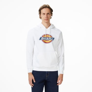  Dickies İcon Logo Erkek Beyaz Sweatshirt