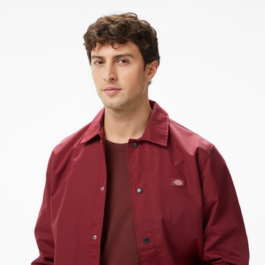  Dickies Oakport Coach Erkek Kırmızı Ceket