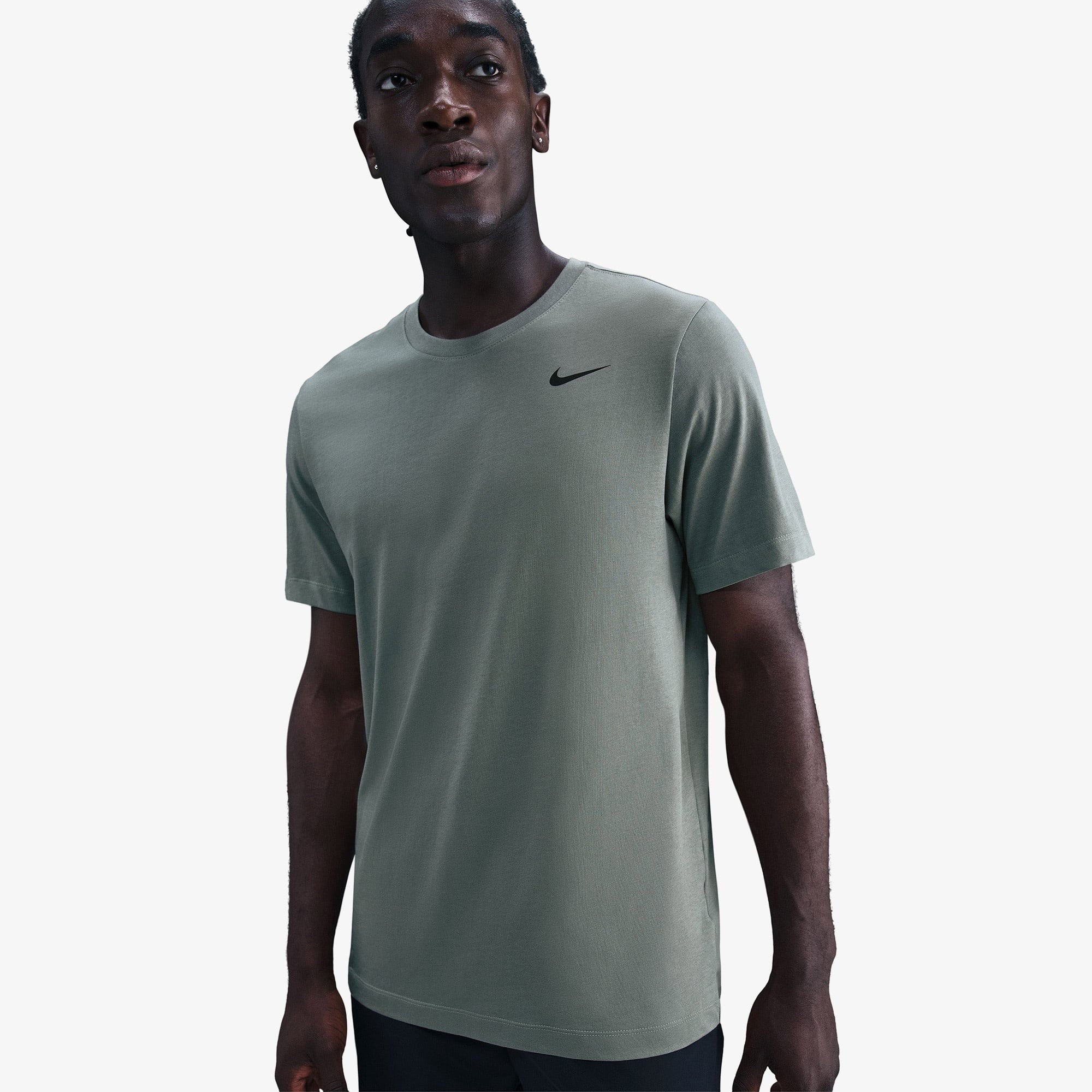 Nike Dri-Fit Crew Solid Erkek Yeşil T-Shirt