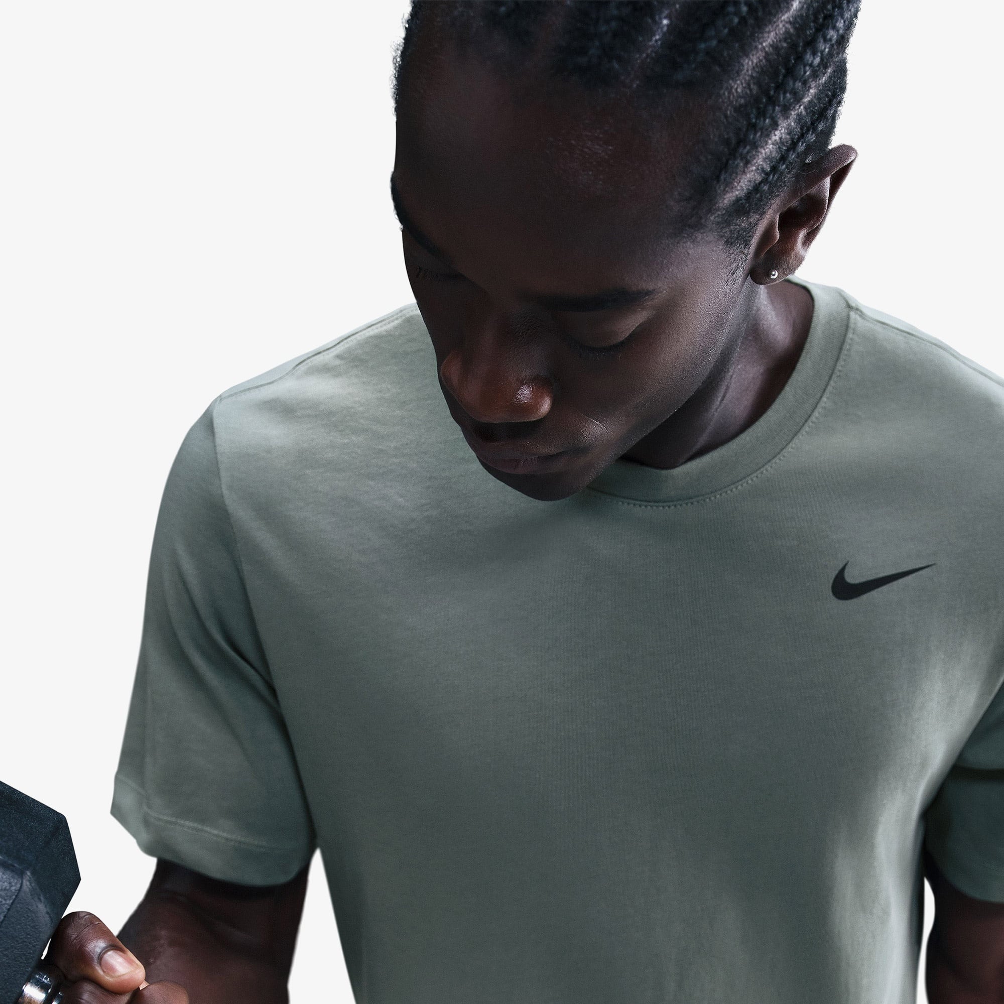 Nike Dri-Fit Crew Solid Erkek Yeşil T-Shirt