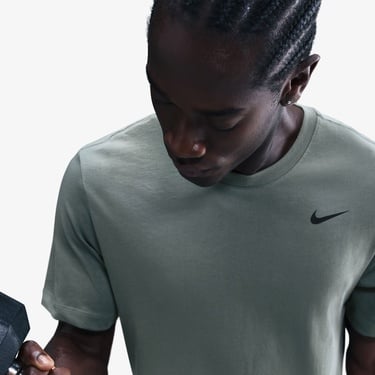  Nike Dri-Fit Crew Solid Erkek Yeşil T-Shirt