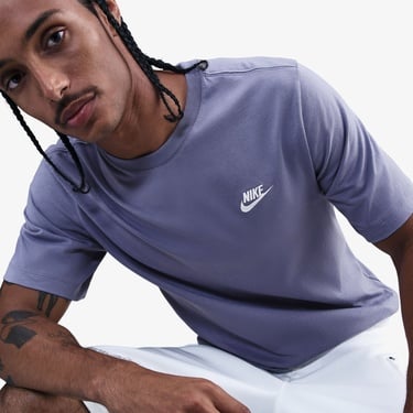  Nike Sportswear Icon Club Erkek Mavi T-Shirt