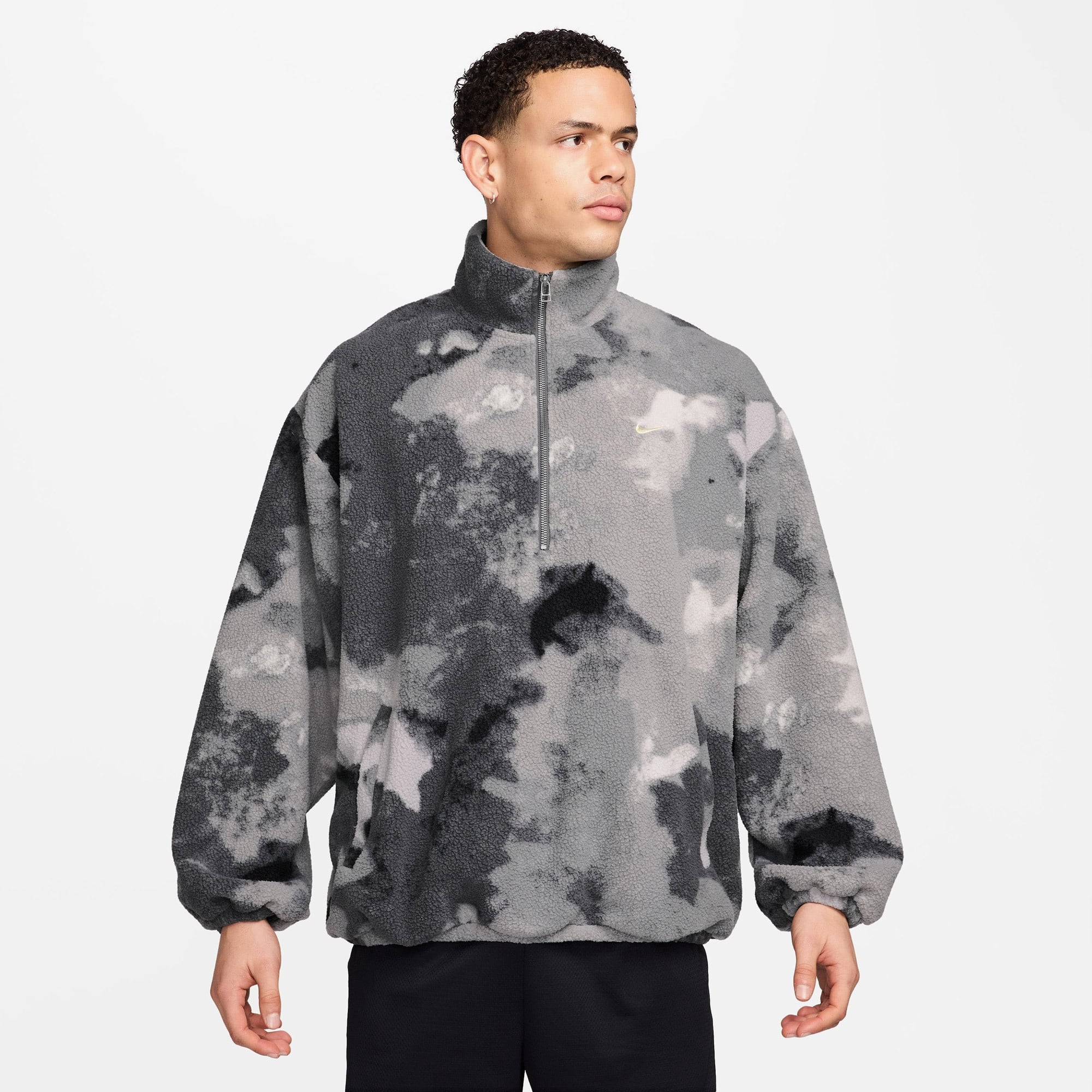 Nike Therma-Fit Sherpa Erkek Gri Ceket