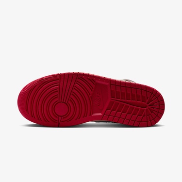  Jordan Air 1 Mid Kadın Kırmızı Rengi Spor Ayakkabı