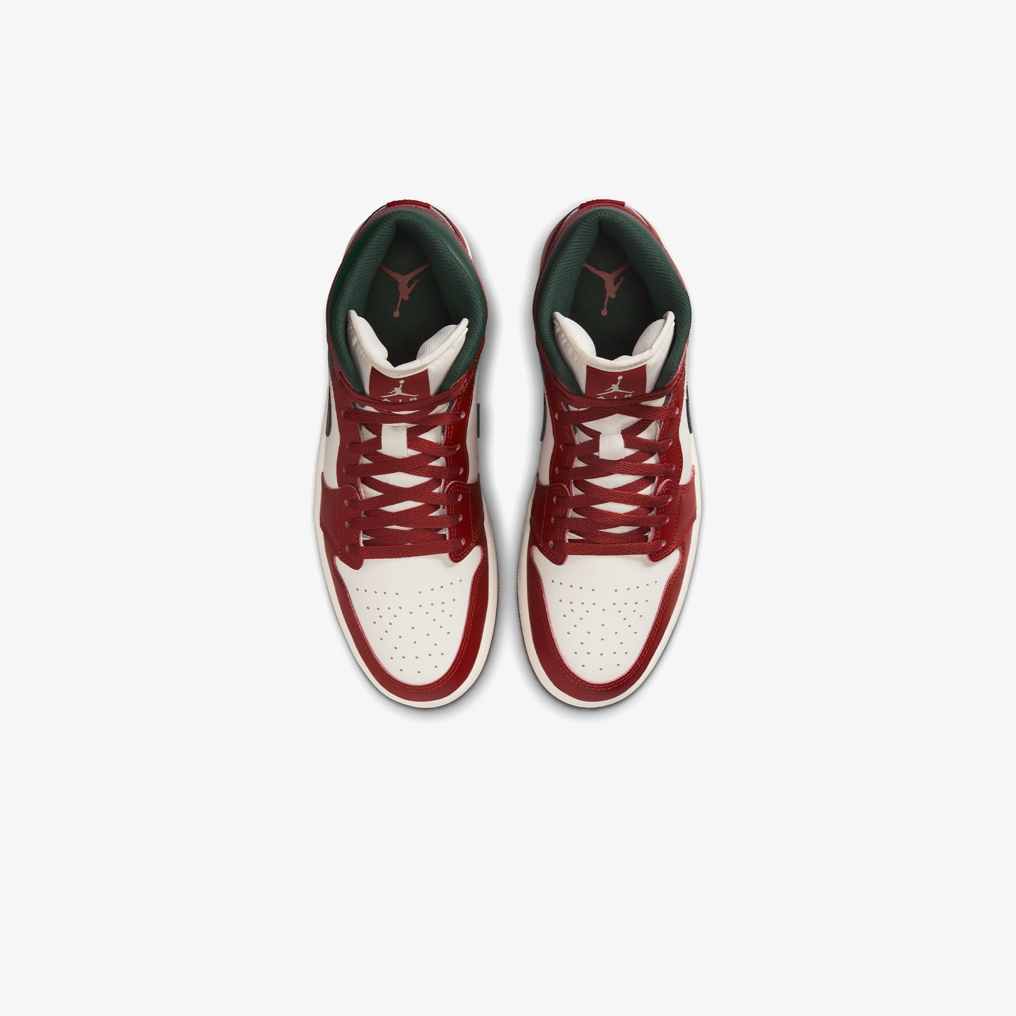 Jordan Air 1 Mid Erkek Kırmızı Spor Ayakkabı