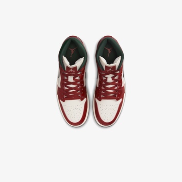  Jordan Air 1 Mid Erkek Kırmızı Rengi Spor Ayakkabı