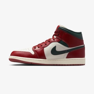  Jordan Air 1 Mid Erkek Kırmızı Rengi Spor Ayakkabı