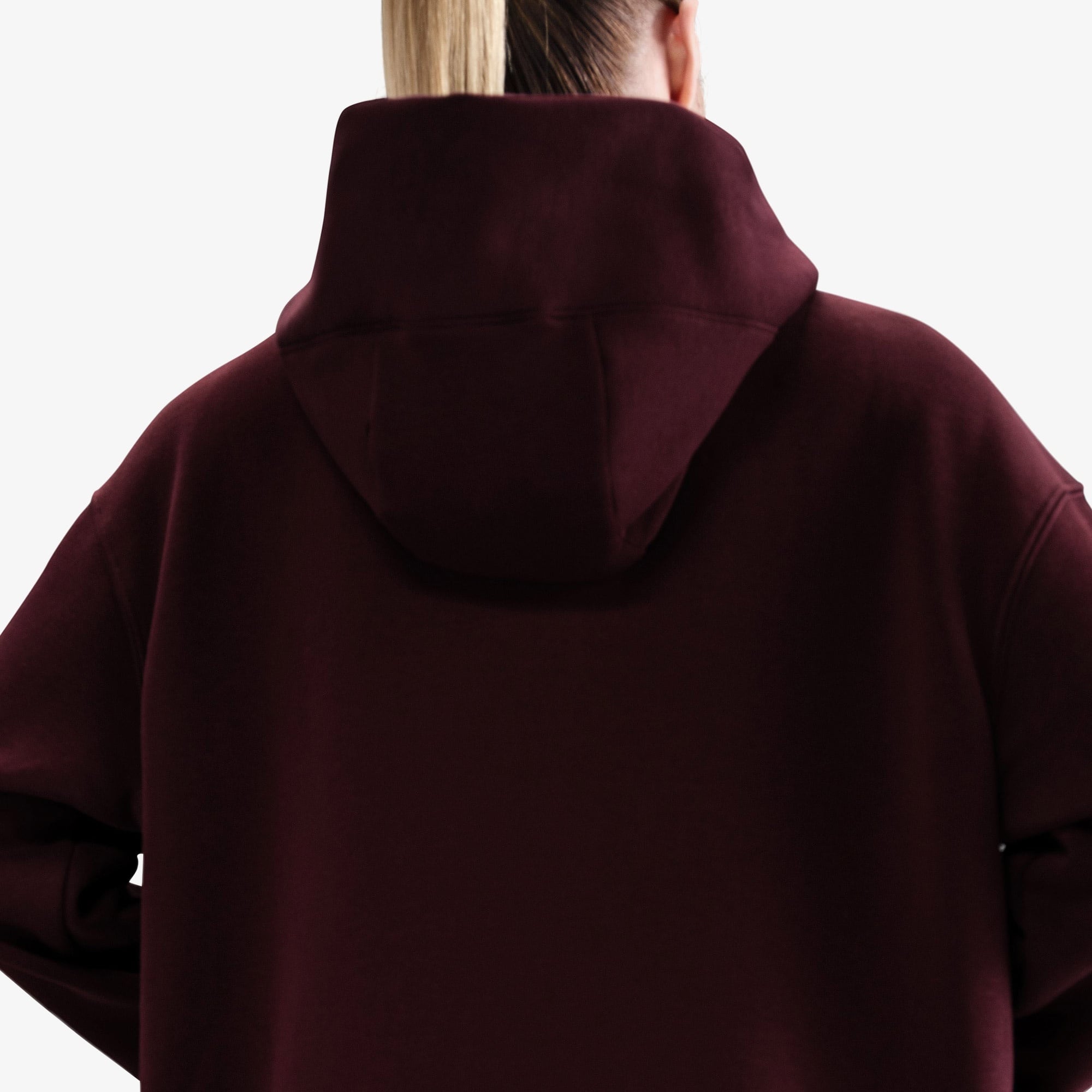 Nike Sportswear Phoenix Fleece Oversize Kadın Bordo Hoodie