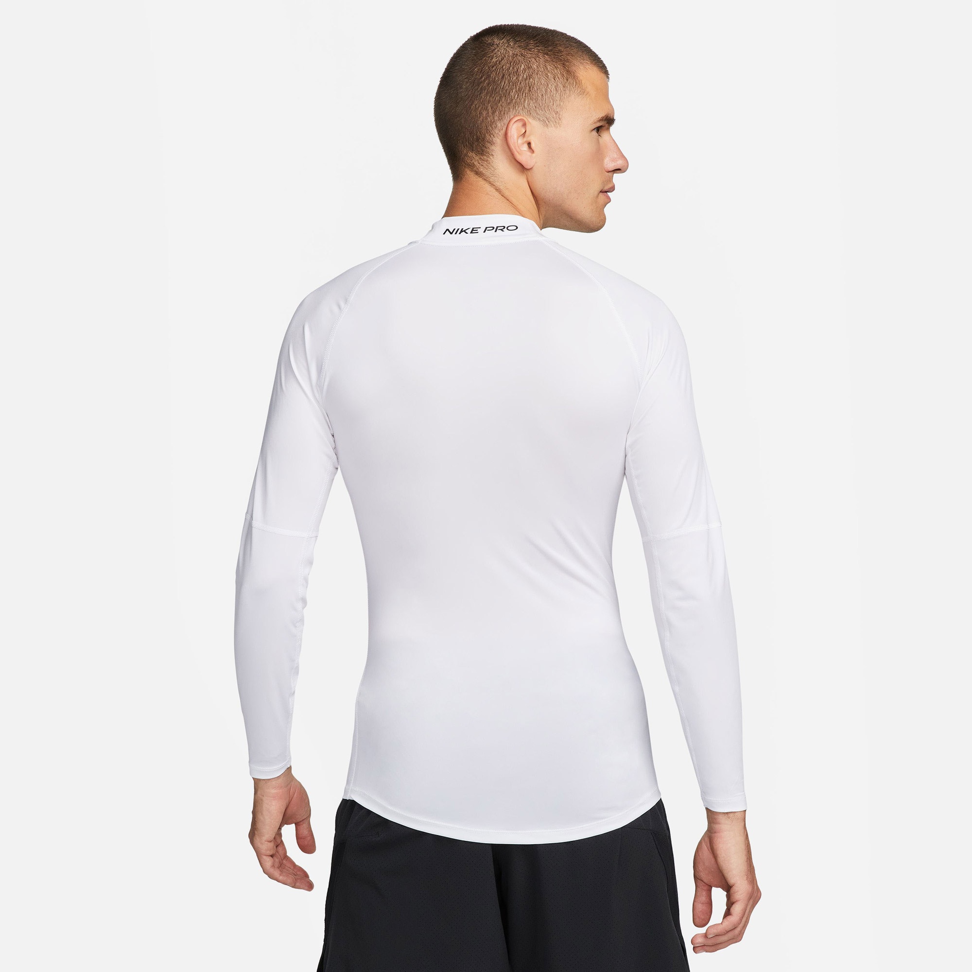 Nike Pro Dri-Fit Erkek Beyaz Uzun Kollu T-Shirt
