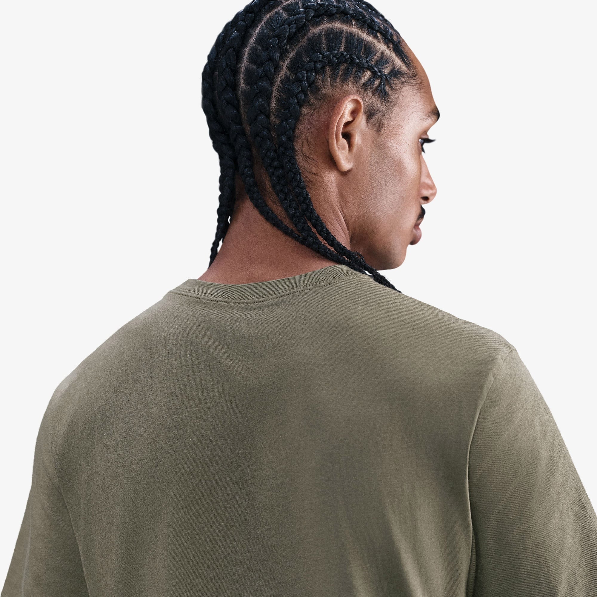 Nike Sportswear Icon Swoosh Erkek Haki T-Shirt