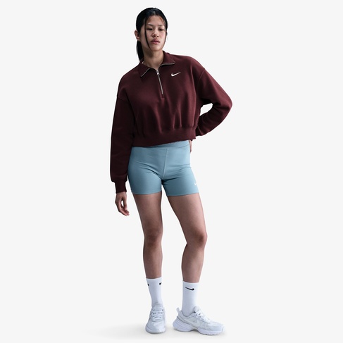  Nike Sportswear Phoenix Fleece Crop Kadın Bordo Sweatshirt