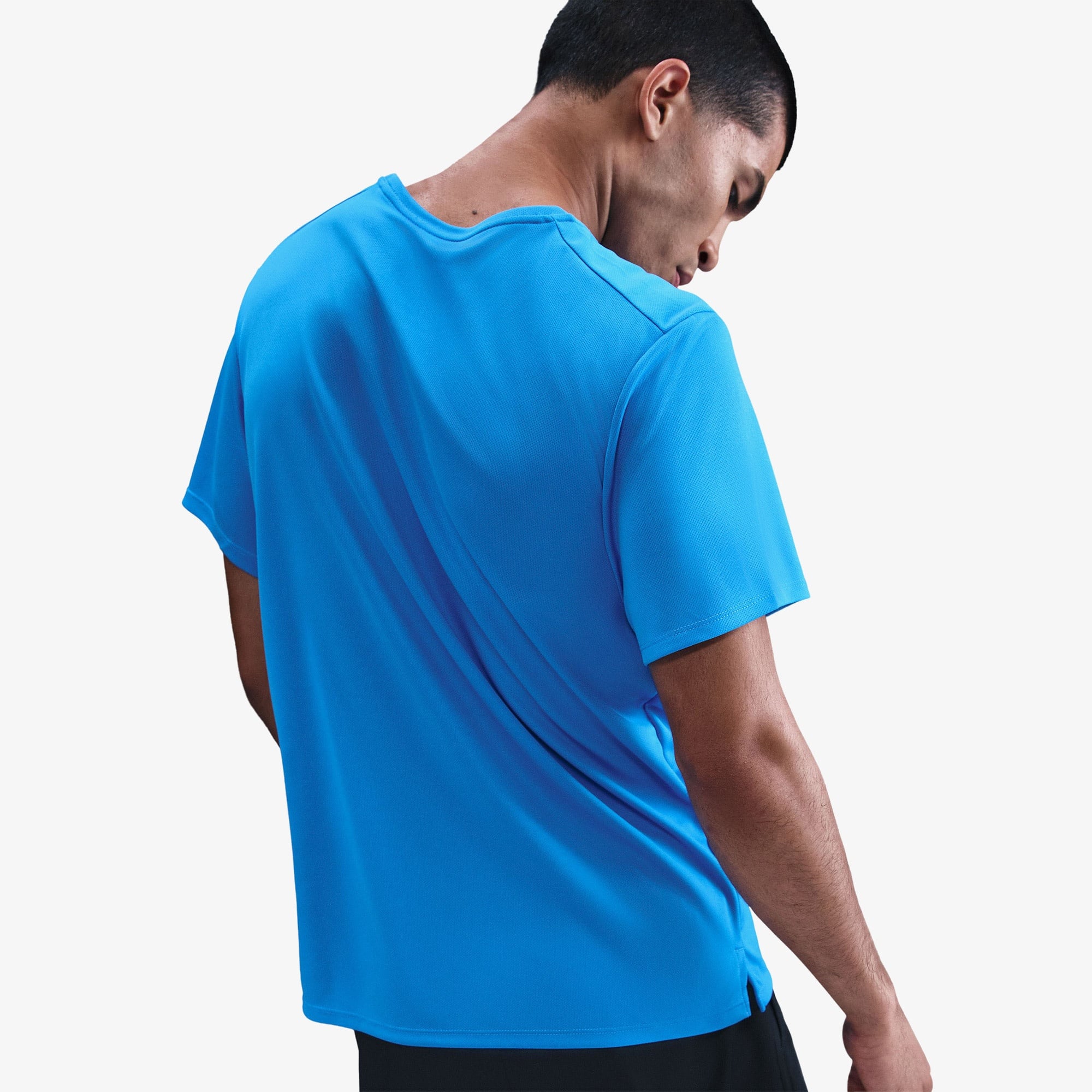 Nike Dri-Fit Miler Erkek Mavi T-Shirt