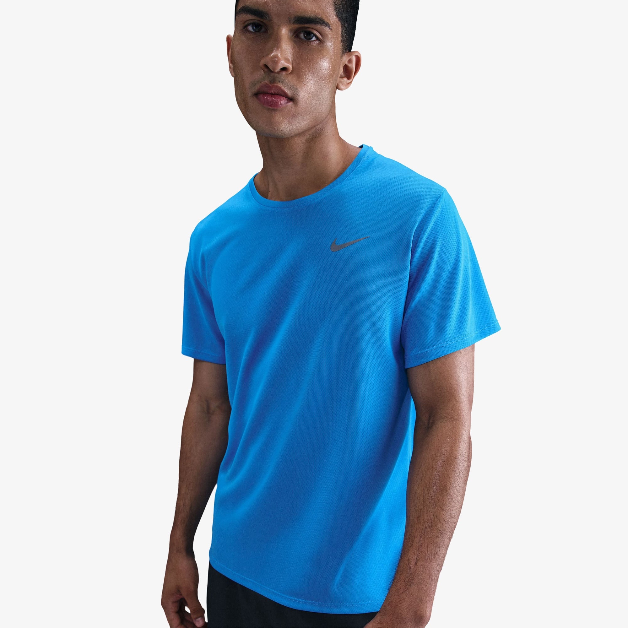 Nike Dri-Fit Miler Erkek Mavi T-Shirt