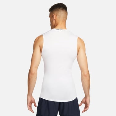  Nike Pro Dri-Fit Erkek Beyaz Kolsuz T-Shirt