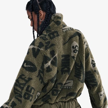  Nike Sportswear Street Sherpa Kadın Haki Ceket