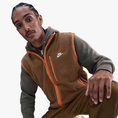  Nike Sportswear Club Winterized Erkek Kahverengi Yelek