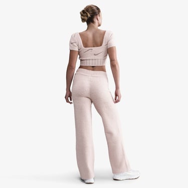  Nike Sportswear Phoenix Cozy Bouclé Kadın Pembe Crop T-Shirt