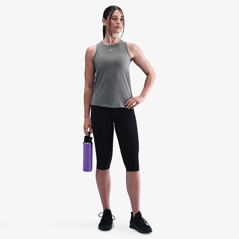  Nike One Classic Dri-Fit Kadın Gri Kolsuz T-Shirt