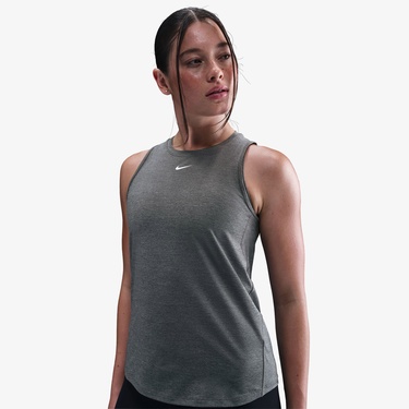  Nike One Classic Dri-Fit Kadın Gri Kolsuz T-Shirt