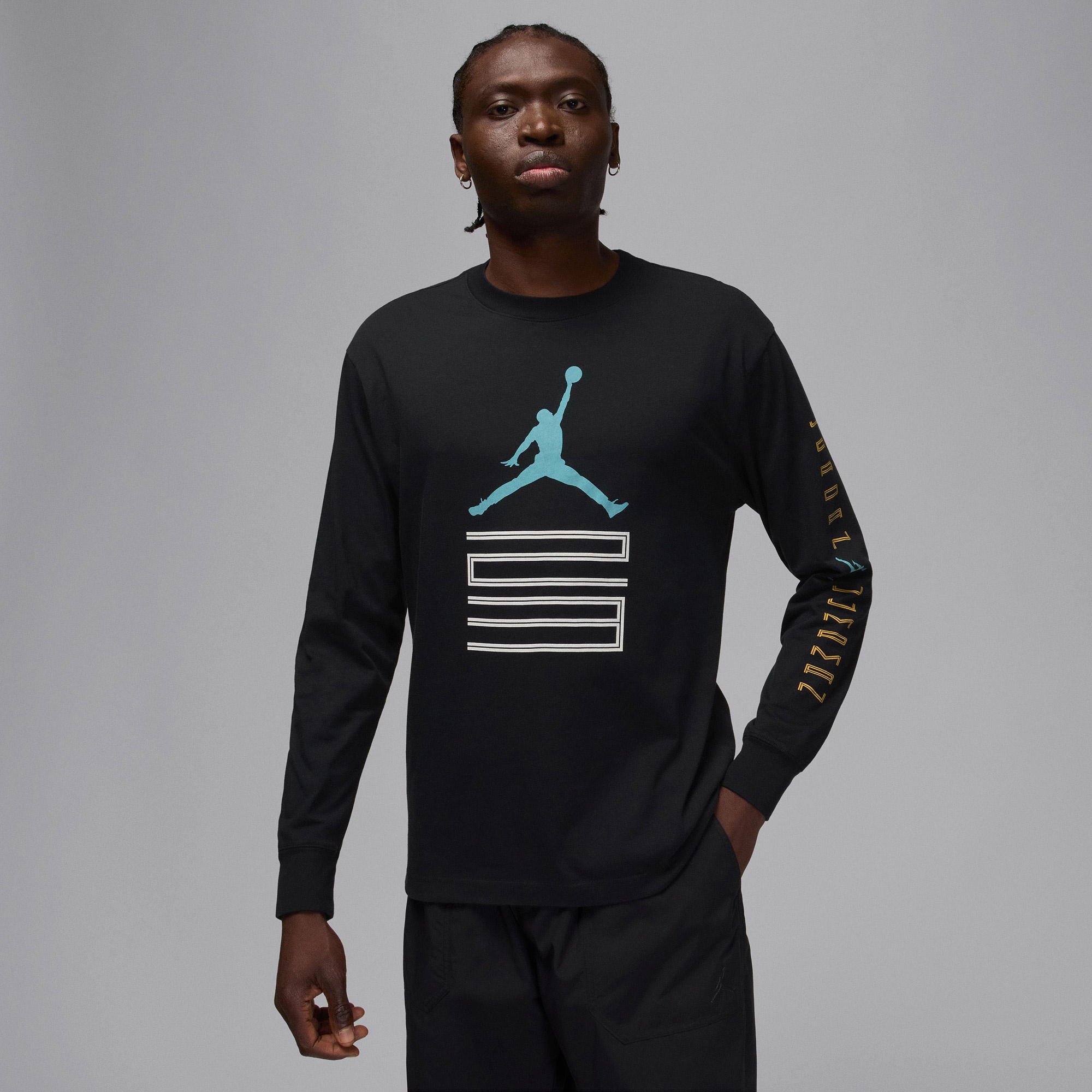 Jordan Brooklyn AJ11 Graphic Erkek Siyah T-Shirt