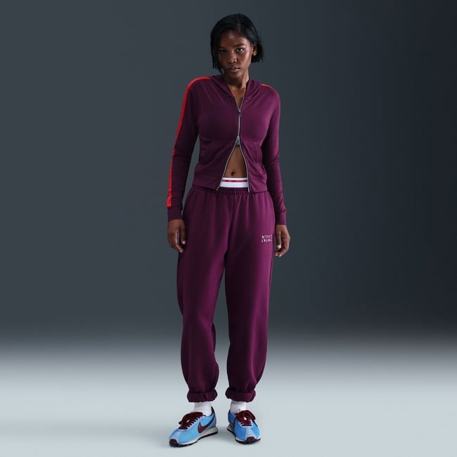  Nike Sportswear Full-Zip Hooded Kadın Bordo Hoodie