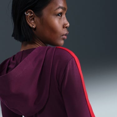  Nike Sportswear Full-Zip Hooded Kadın Bordo Hoodie