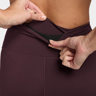  Nike Dri-Fit One Heritage Kadın Bordo Tayt