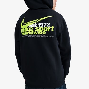  Nike Sportswear Club Fleece Çocuk Siyah Kapüşonlu Hoodie