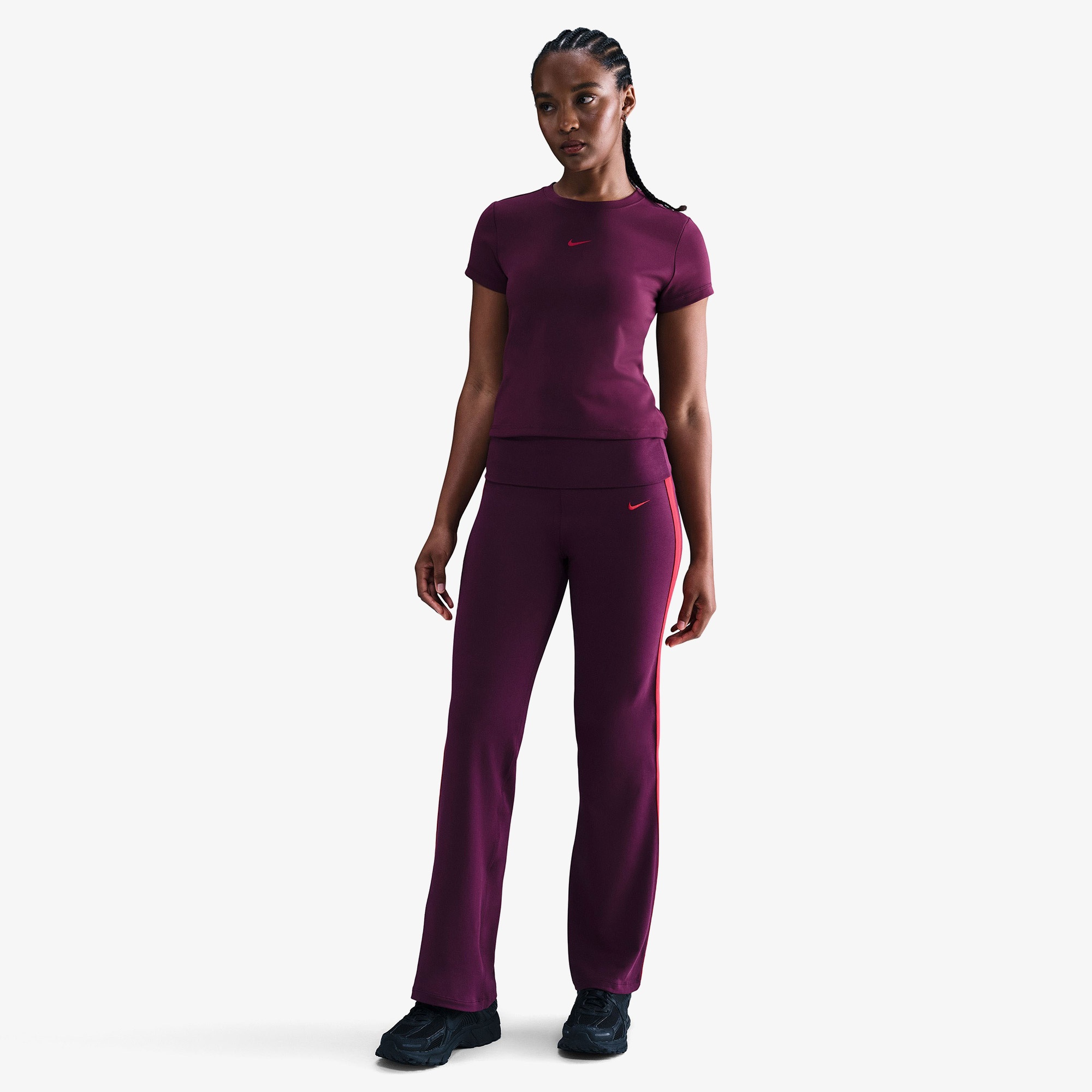 Nike Sportswear Heritage Kadın Bordo Eşofman Altı