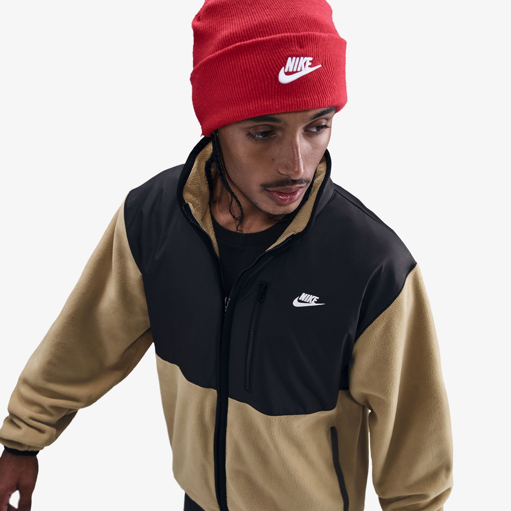 Nike Sportswear Club Winterized Erkek Bej Ceket