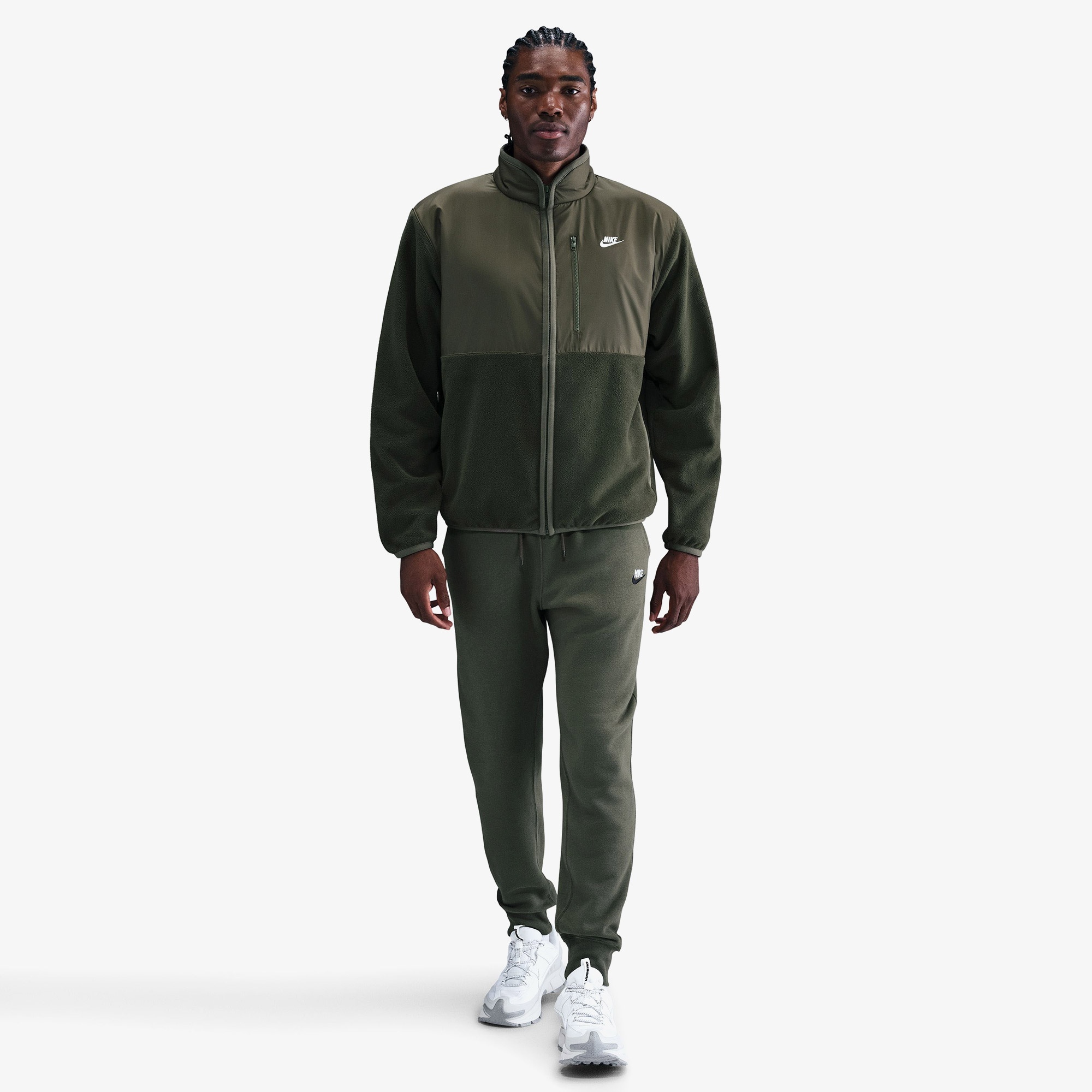 Nike Sportswear Club Winterized Erkek Yeşil Ceket