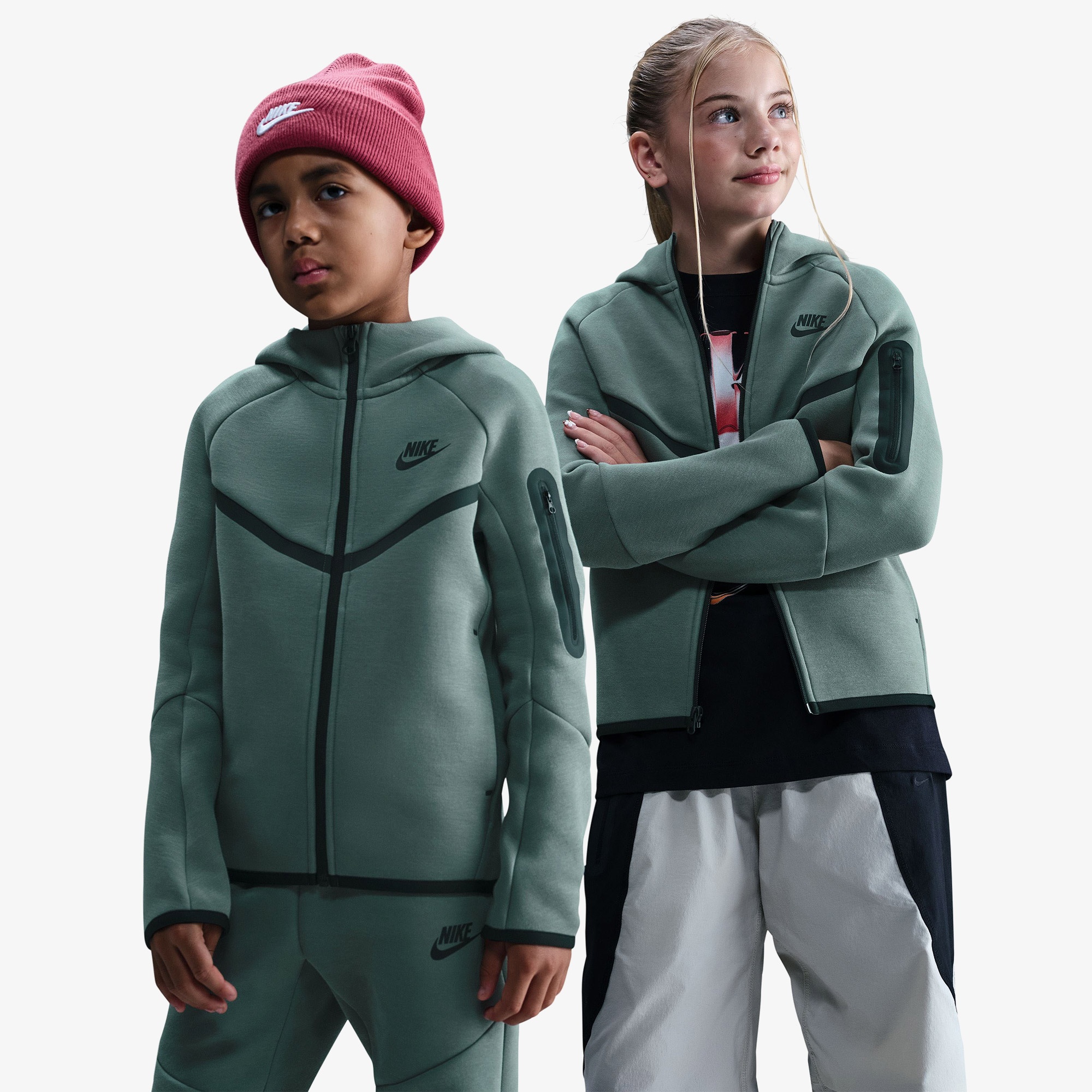 Nike Sportswear Tech Fleece Çocuk Yeşil Eşofman Üstü