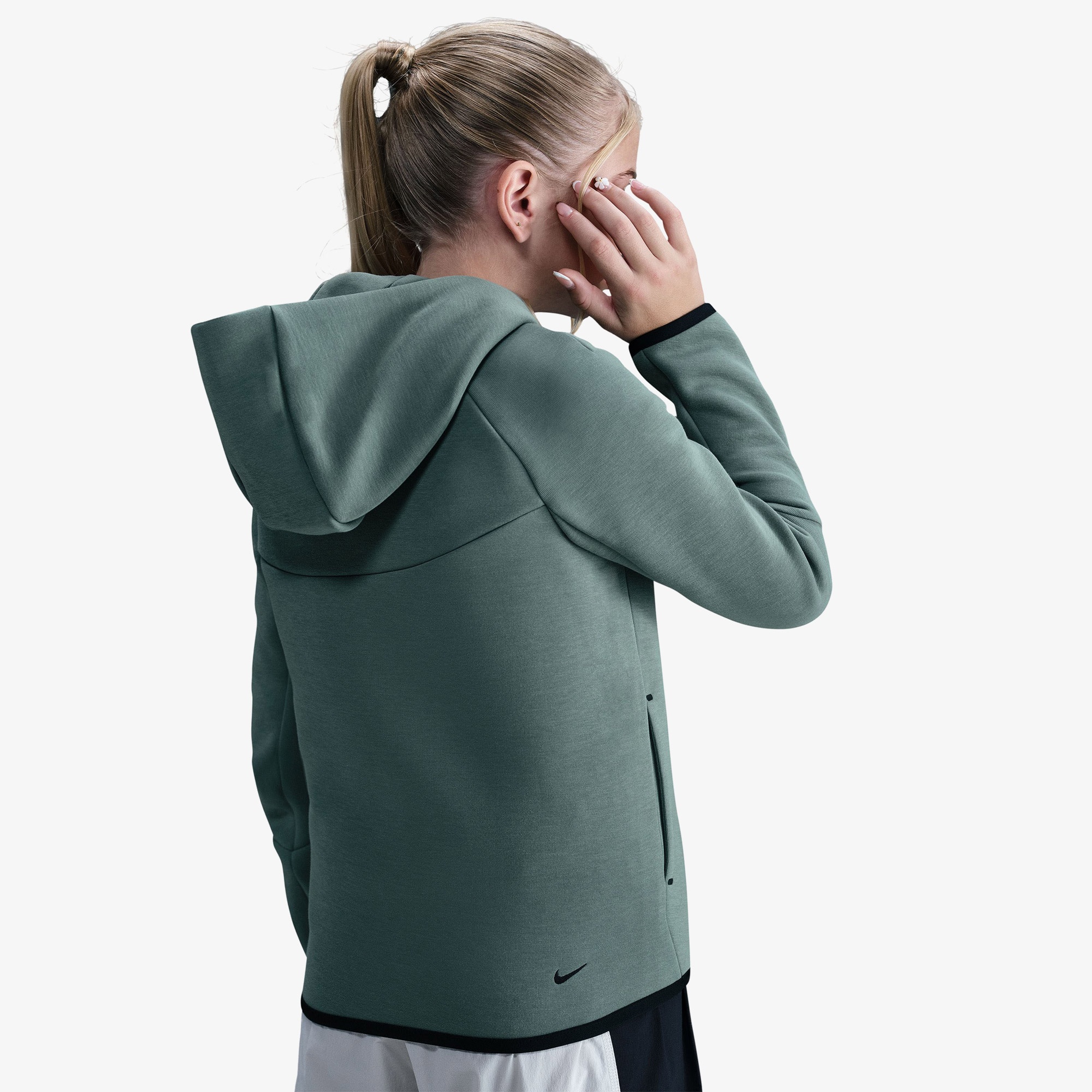 Nike Sportswear Tech Fleece Çocuk Yeşil Eşofman Üstü