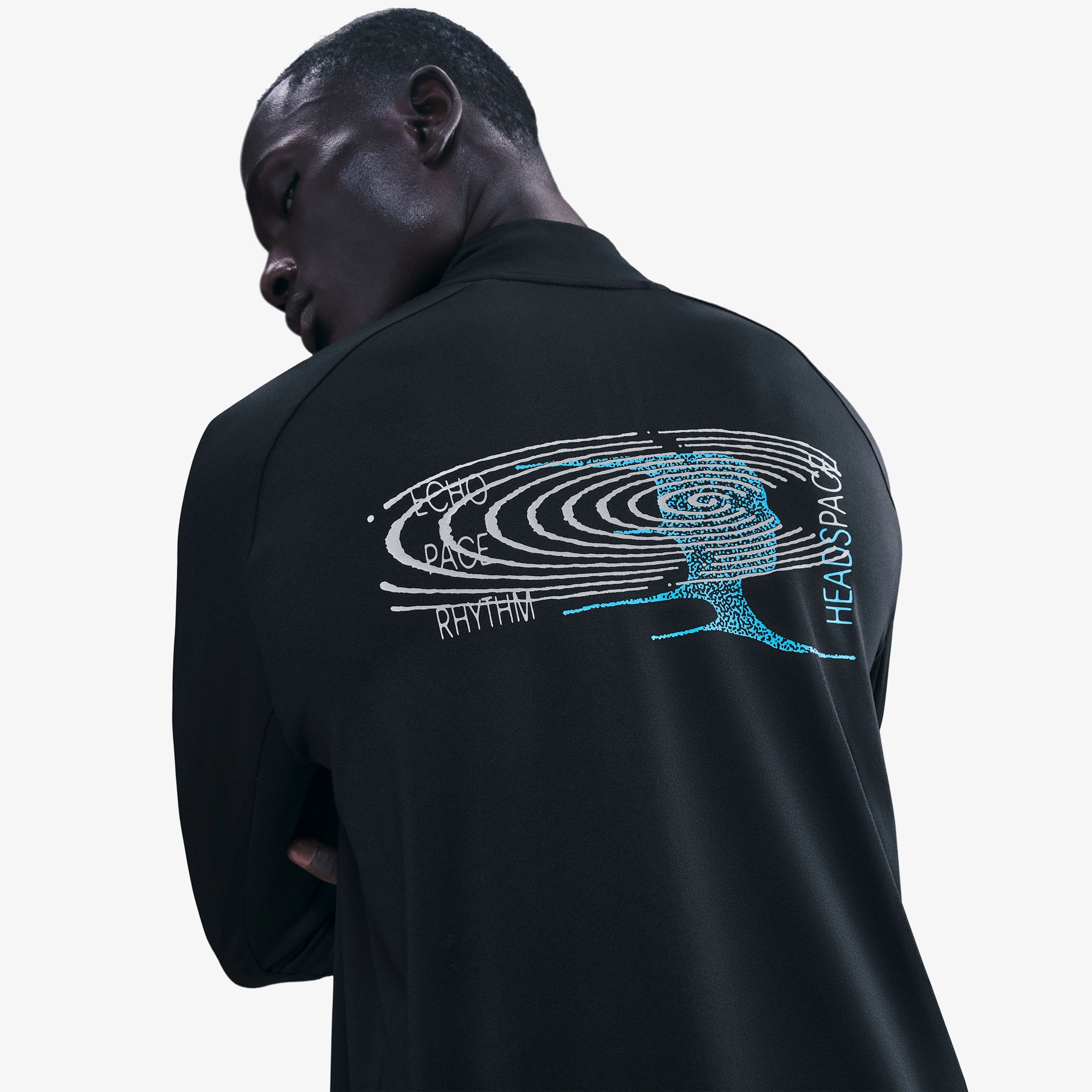 Nike Dri-Fit Stride Energy Erkek Siyah Uzun Kollu T-Shirt