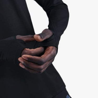  Nike Dri-Fit Stride Energy Erkek Siyah Uzun Kollu T-Shirt