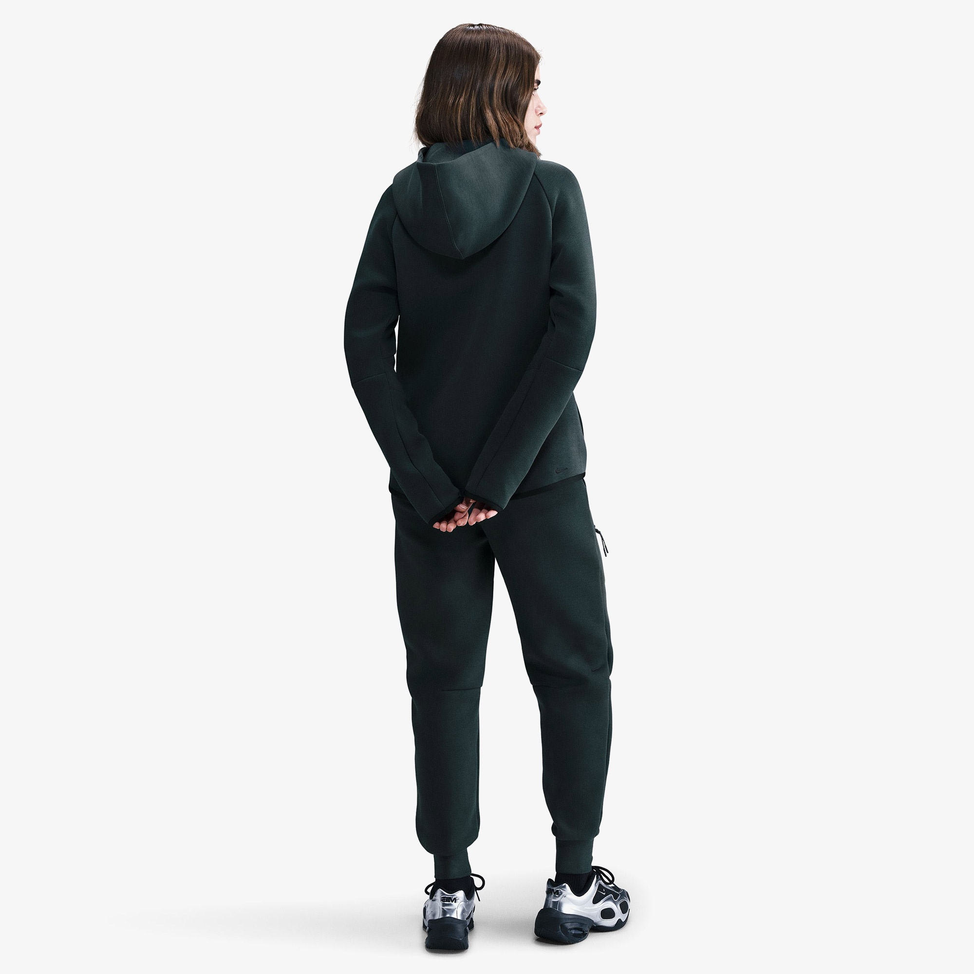 Nike Sportswear Tech Fleece Windrunner Kadın Yeşil Eşofman Üstü