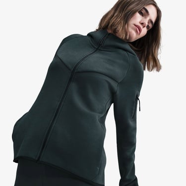  Nike Sportswear Tech Fleece Windrunner Kadın Yeşil Eşofman Üstü