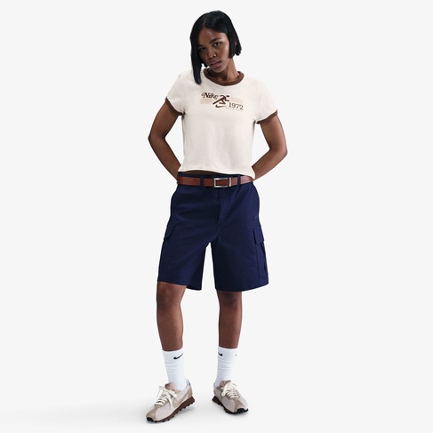  Nike Sportswear Ringer Kadın Beyaz T-Shirt