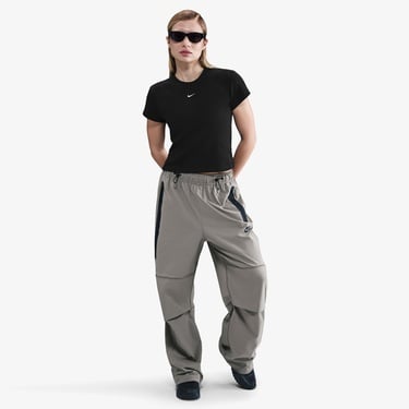  Nike Sportswear Ribbed Kadın Siyah T-Shirt