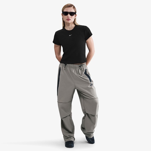  Nike Sportswear Ribbed Kadın Siyah T-Shirt