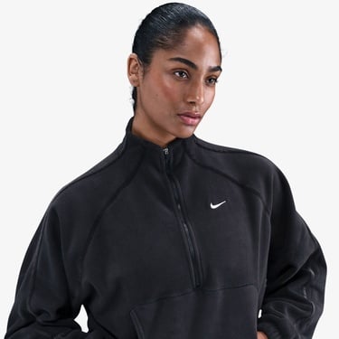  Nike One Therma-Fit Polar Kadın Siyah Sweatshirt