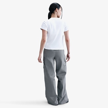  Nike Sportswear Ribbed Kadın Beyaz T-Shirt