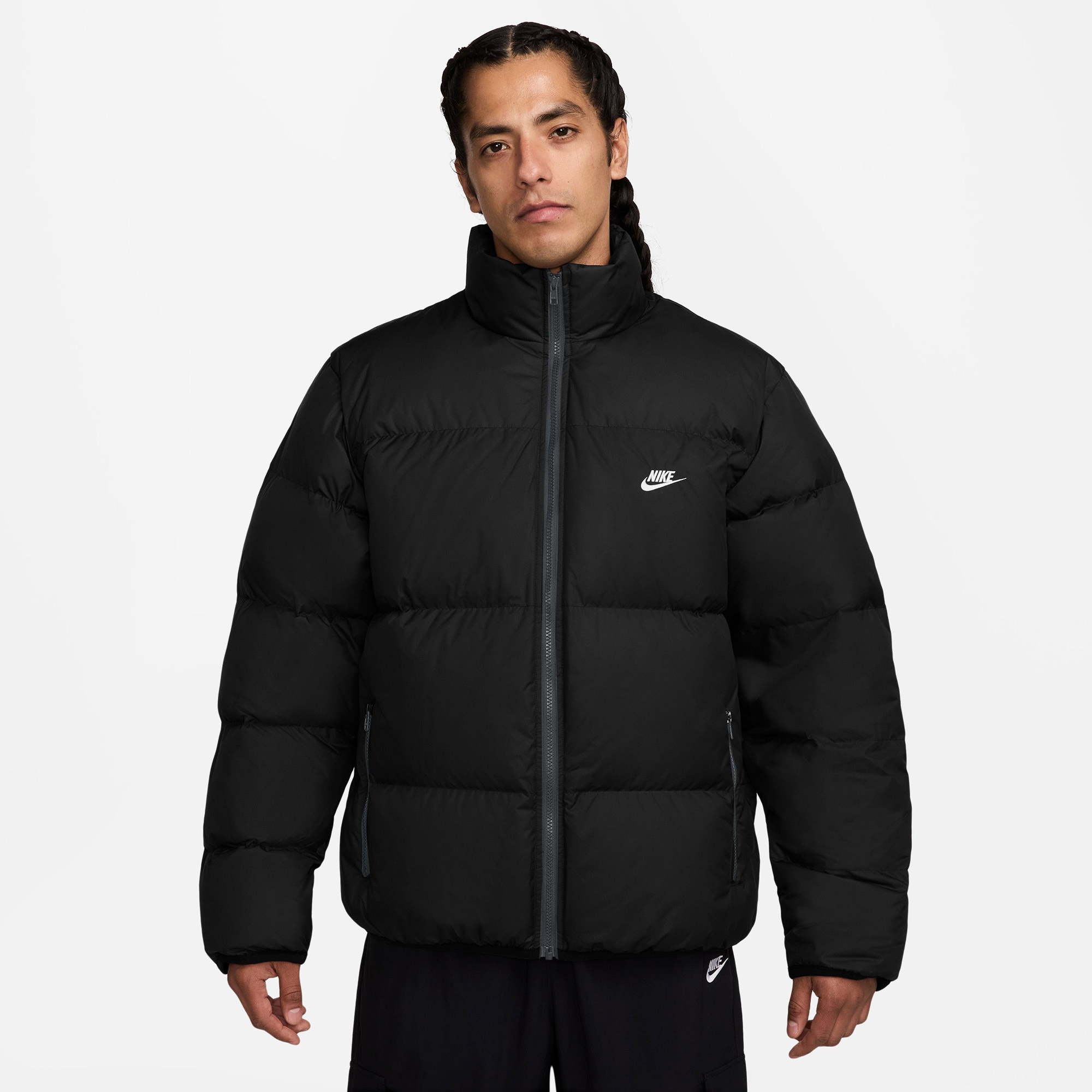 Nike Sportswear Therma-Fit Club Puffer Erkek Siyah Mont