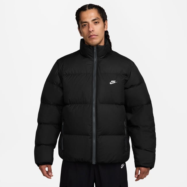  Nike Sportswear Therma-Fit Club Puffer Erkek Siyah Mont