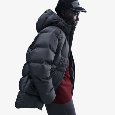  Nike Sportswear Therma-Fit Club Parka Erkek Siyah Mont