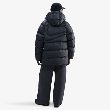  Nike Sportswear Therma-Fit Club Parka Erkek Siyah Mont