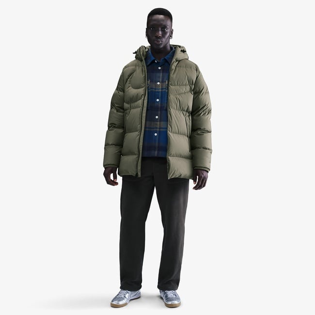 Nike Sportswear Therma-Fit Club Parka Erkek Haki Mont