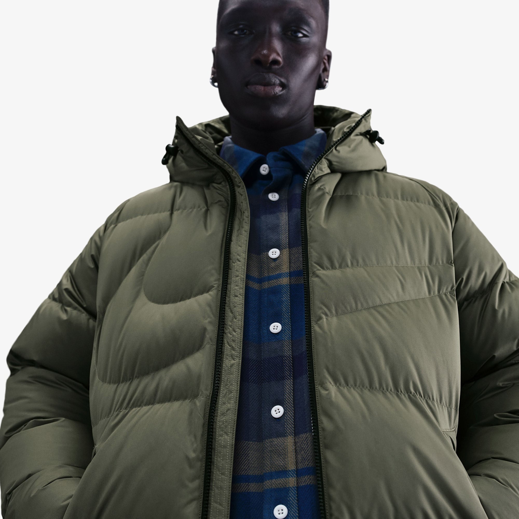 Nike Sportswear Therma-Fit Club Parka Erkek Haki Mont