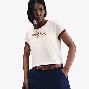  Nike Sportswear Ringer Kadın Beyaz T-Shirt